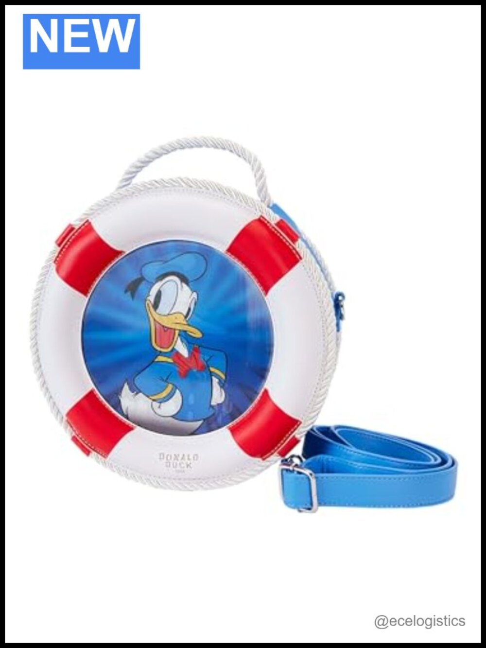 Loungefly Donald Duck 90th Anniversary Lenticular Crossbody Bag Vegan Leather